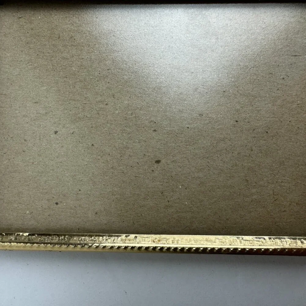 Vintage Double Gold Filigree Picture Frame #1